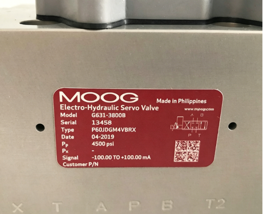 Valve service REF. MOOG G631-3800B P60JDGM4VBRX - Image 2
