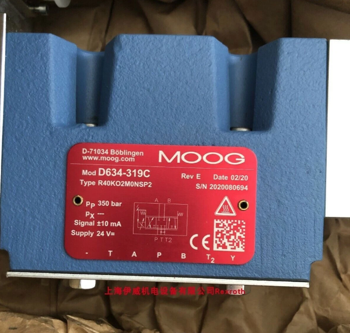 Servo Valve MOOG D634-319C R40KO2M0NSP2 Two-year warranty