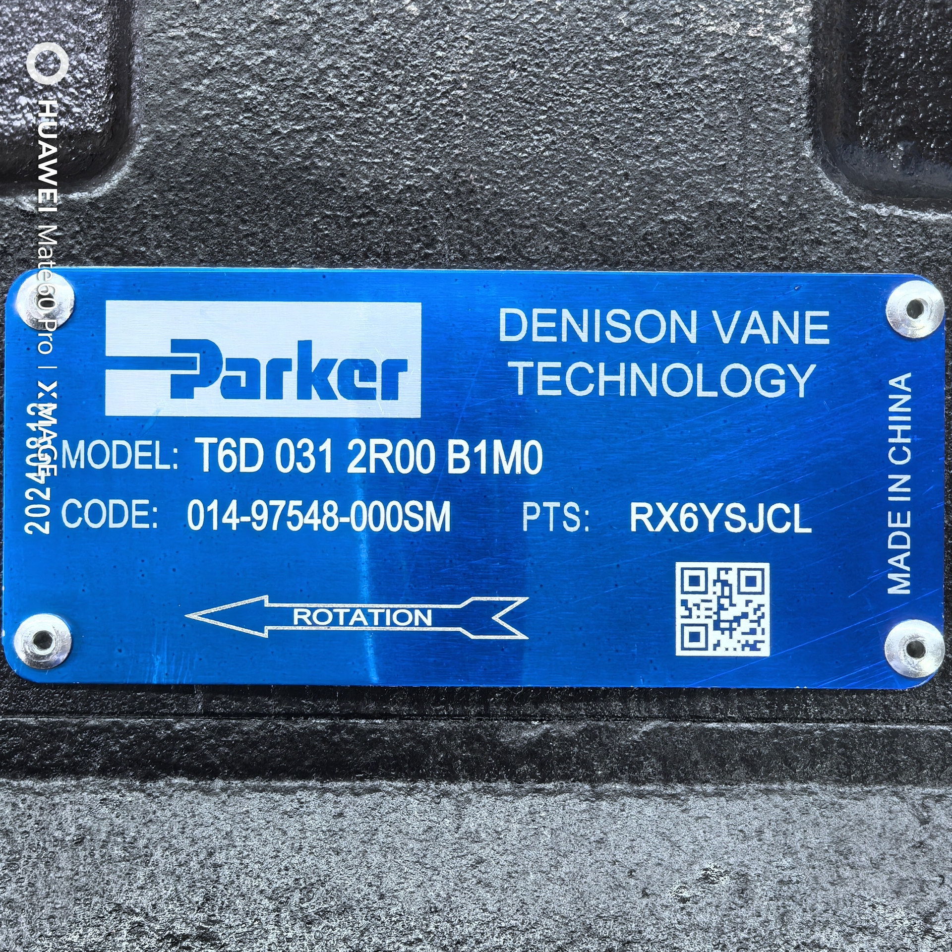 014-97548-000SM T6D-031-2R00-B1M0 Parker Blade Pump