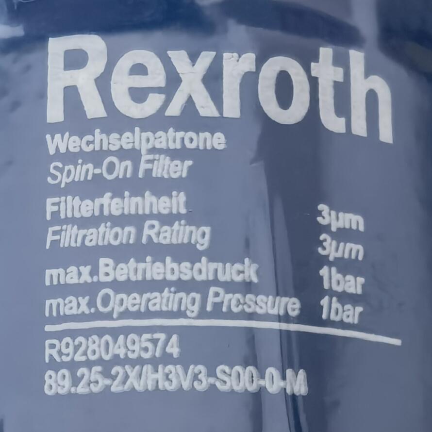 R928049574 89.25-2X/H3V3-S00-0-M # Rexroth // 力士乐,液压滤芯