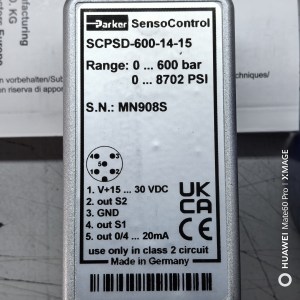 SCPSD-600-14-15 Parker // Parker, Pressure Sensor