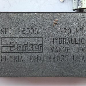9PCM600S Parker Hydraulic Valve