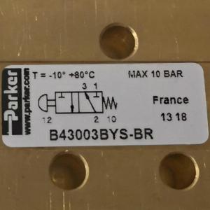 B43003BYS-BR Parker - Parker Pneumatic Valve