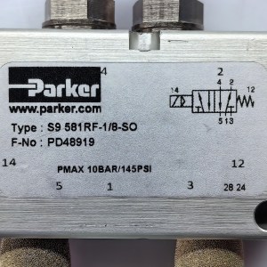 PD48919 S9 581RF-1/8-SO Parker Pneumatic Valve