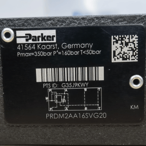 PRDM2AA16SVG20 Parker // Parker, Hydraulic Valve