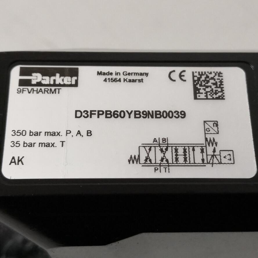 D3FPB60YB9NB00 Parker Proportional Valve