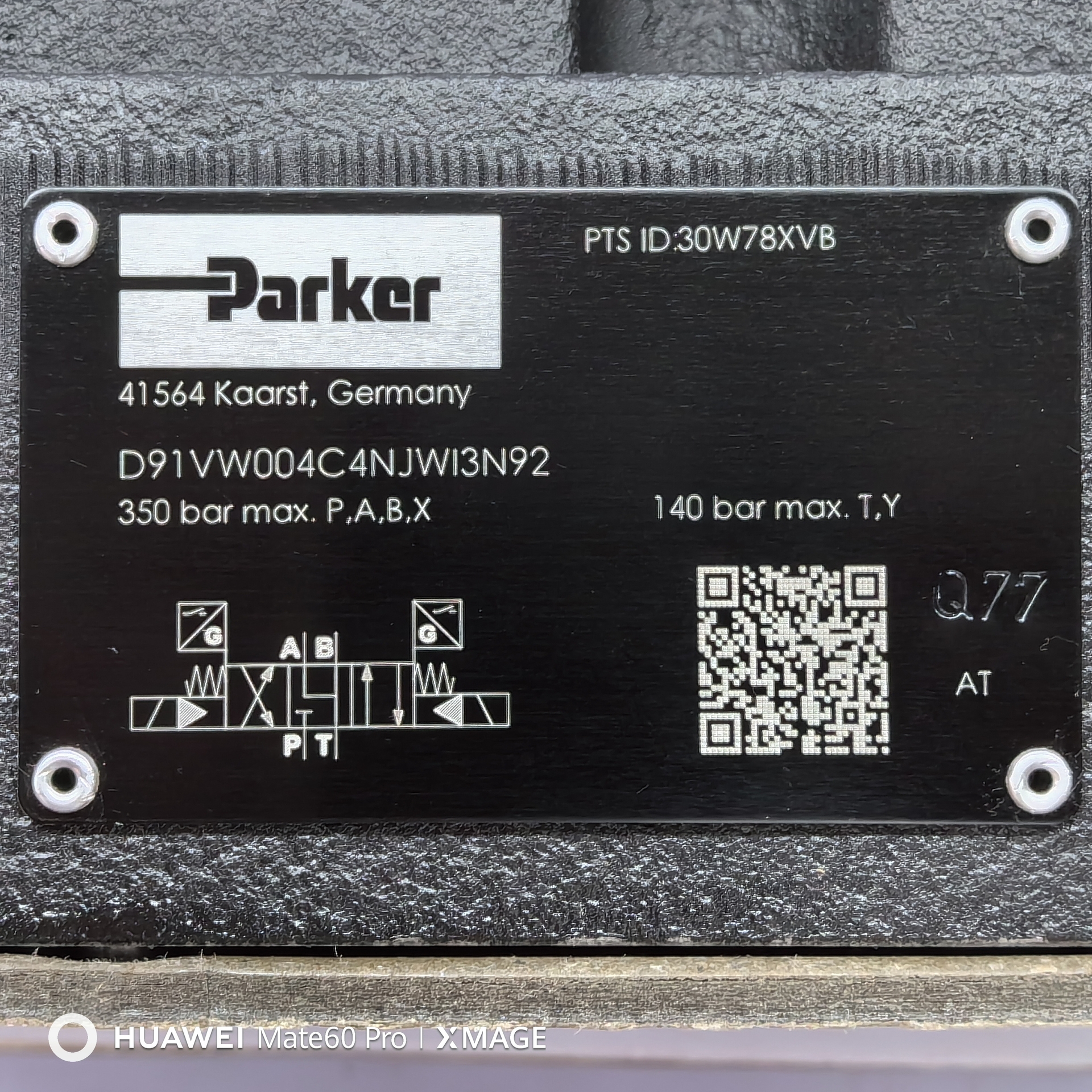 D91VW004C4NJWI3N Parker Hydraulic Valve