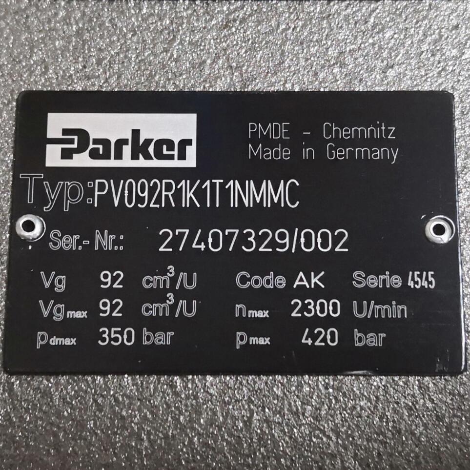 PV092R1K1T1NMMC Parker Hydraulic Pump