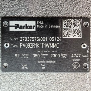 PV092R1K1T1WMMC Parker Hydraulic Pump