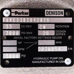 Parker PAVC33B2R42M26 Hydraulic Pump