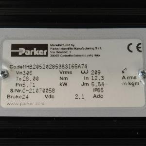 MHB20520285383I65A74 Parker Servo Motor