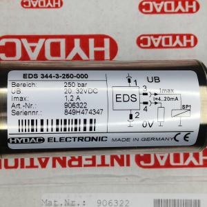 906322  EDS344-3-250-000 # HYDAC // 贺德克，压力传感器