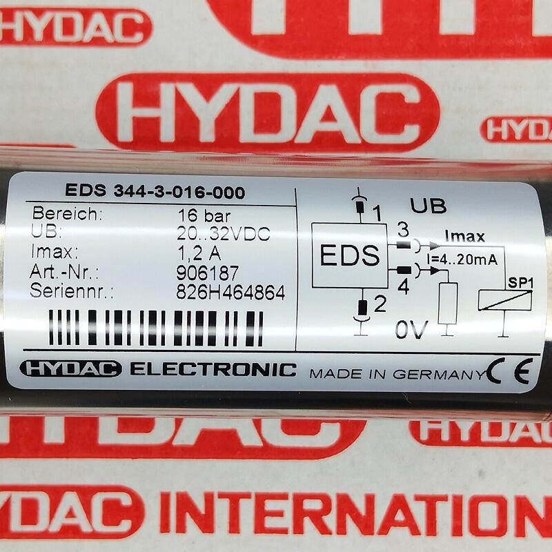 906187 EDS344-3-016-000 # HYDAC // 贺德克,压力传感器