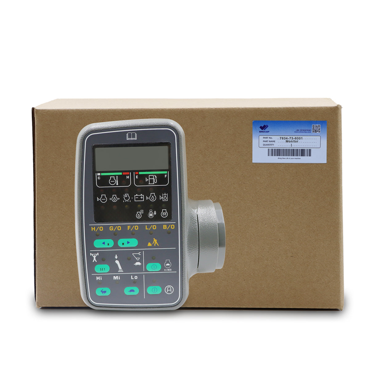 7834-73-6001 Monitor Display Panel fits Komatsu Excavator PC300-6 PC340-6 PC400-6 - Image 4