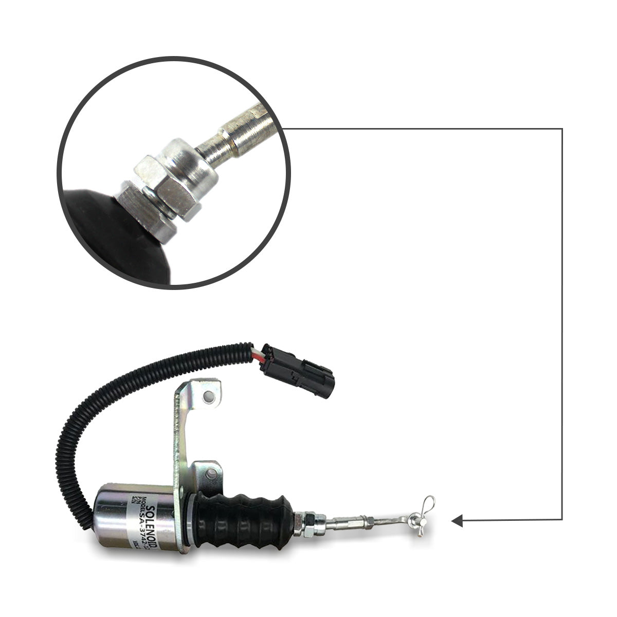 SA-3742-12 3932017 Stop Solenoid Valve for Deutz Bosch - Image 3