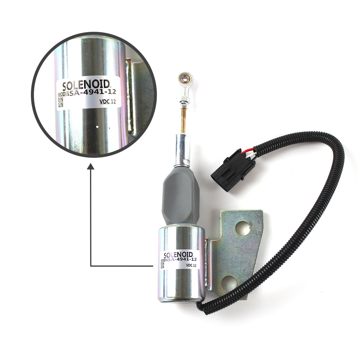 3964627 3991167 SA-4941-12 12V Stop Solenoid Valve Cut Down Solenoid for Cummins 4BT 6BT C8.3 - Image 4