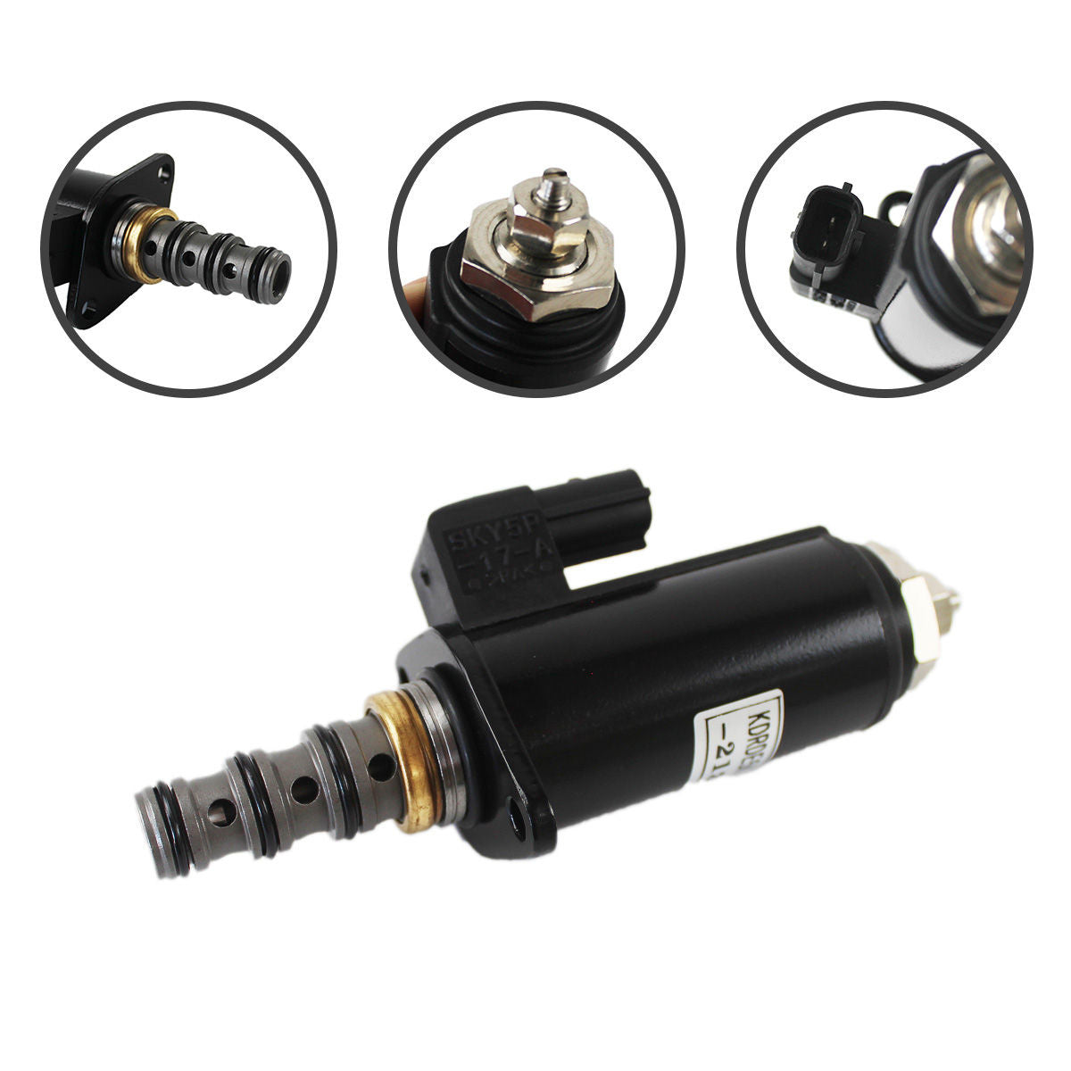 KDRDE5K-31/40C50-213 Hydraulic Pump Solenoid Valve for Kobelco SK200-8 - Image 2