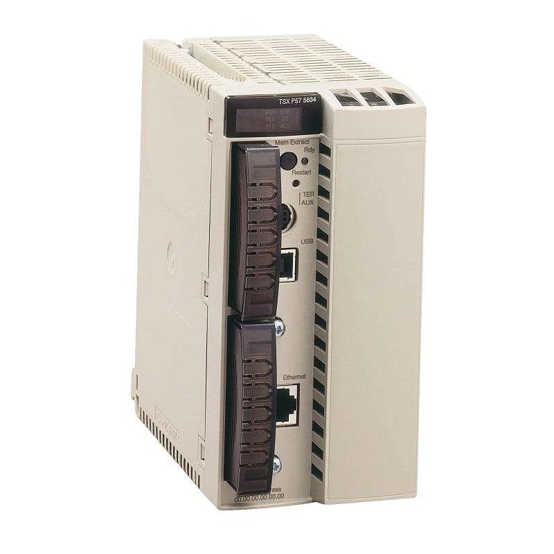 TSX-P57-6634M Schneider 2MB RAM + Modbus/TCP Ethernet + Supports 16 Racks High-End Unity Processor