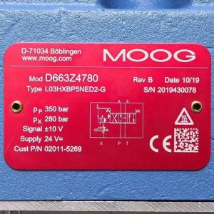 Servo Valve MOOG D663Z4780 L03HXBP5NED2-G In Stock Global Shipping