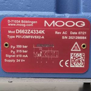 D662Z4334K P01JOMF6VSX2-A MOOG Servo Valve In Stock
