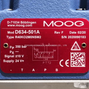 Valve service REF. MOOG D634-501A
