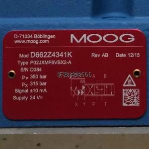 MOOG D662Z4341K P02JXMF6VSX2-A Servo Valve Global Shipping