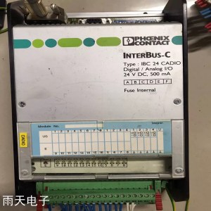 InterBus IBS 24 CADIO Phoenix Contact Module 24V DC Supply Voltage, 8 Digital Inputs, and 8 Digital Outputs