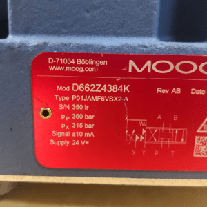 D662Z4384K P01JAMF6VSX2-A MOOG Servo Valve In Stock
